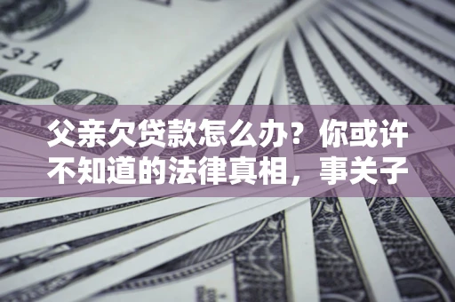 北京父亲欠贷款怎么办？你或许不知道的法律真相，事关子女未来