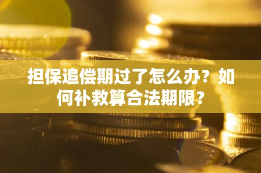 北京担保追偿期过了怎么办？如何补救算合法期限？