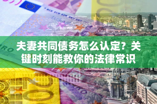 北京夫妻共同债务怎么认定？关键时刻能救你的法律常识