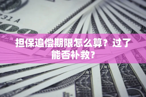 北京担保追偿期限怎么算？过了能否补救？